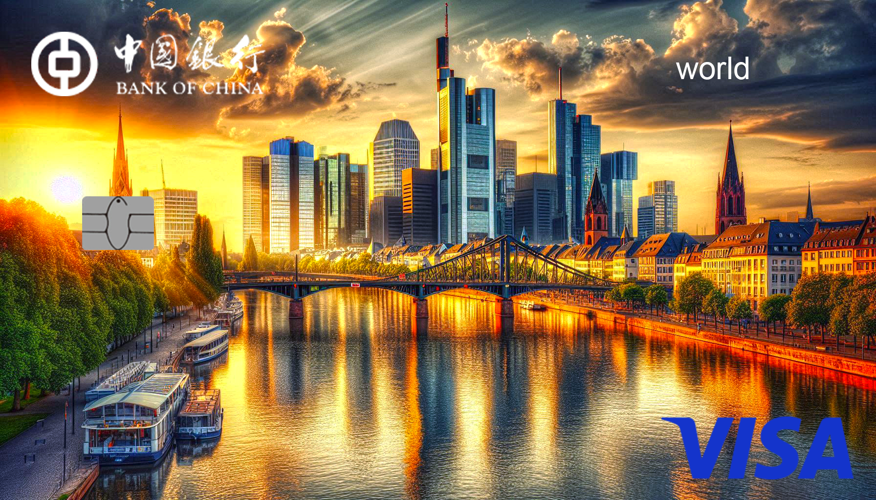 夕阳下的美因河畔